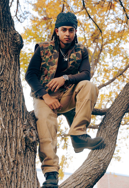 JusDidIt Rhinestone Satin Cap